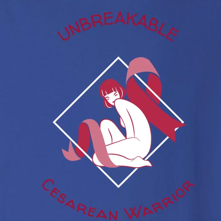 Unbreakable Cesarean Warrior Awareness Month Gift Toddler Long Sleeve Shirt