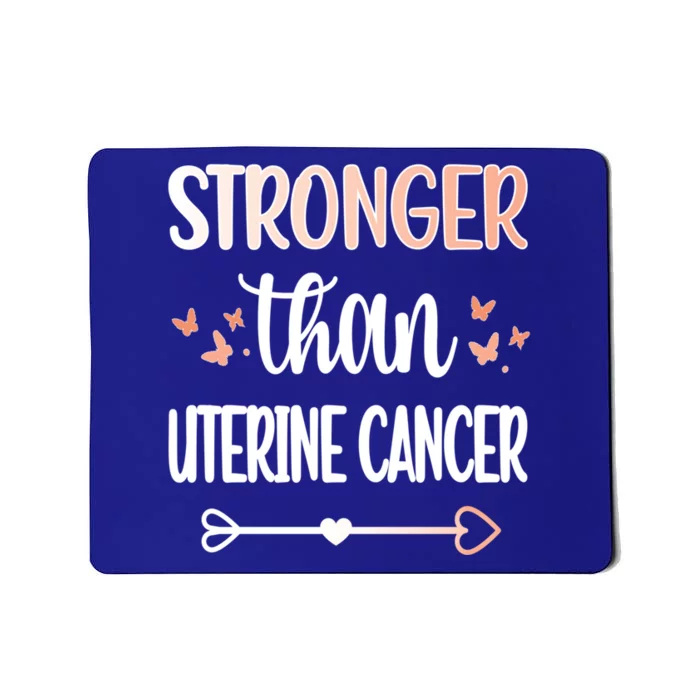 Uterine Cancer Warrior Peach Ribbon Endometrial Cancer Gift Mousepad