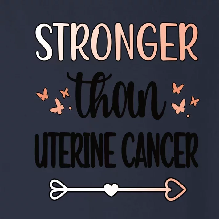 Uterine Cancer Warrior Peach Ribbon Gift Toddler Long Sleeve Shirt