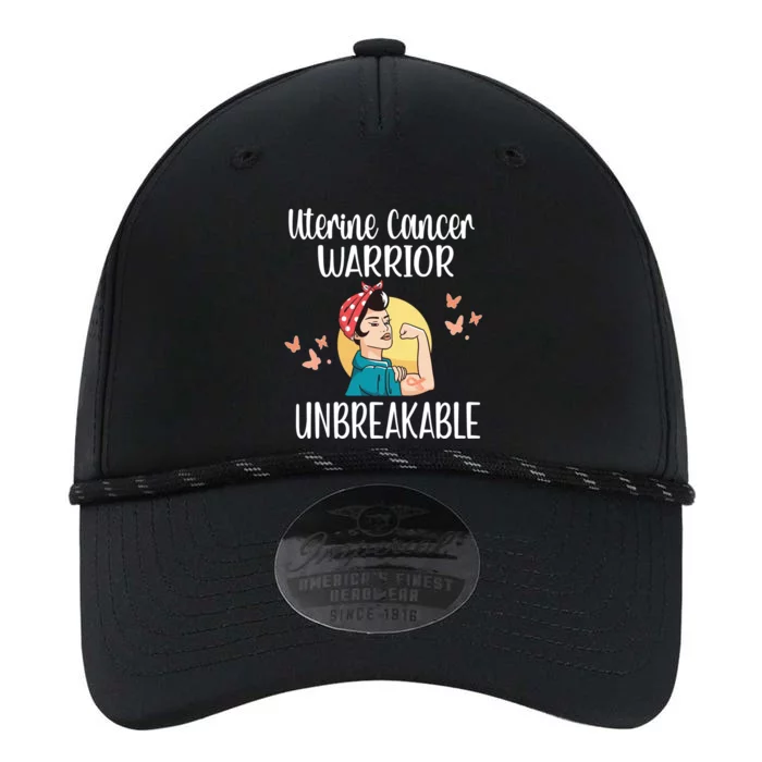 Uterine Cancer Warrior Unbreakable Endometrial Cancer Gift Performance The Dyno Cap