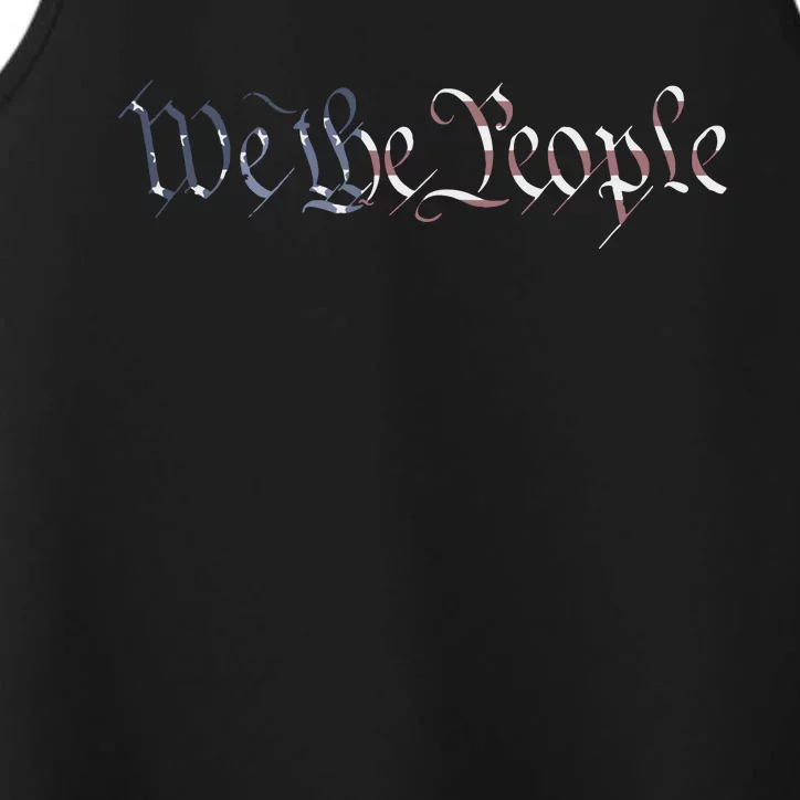 US Constitution We The People American Flag Liberty Gift Performance Tank