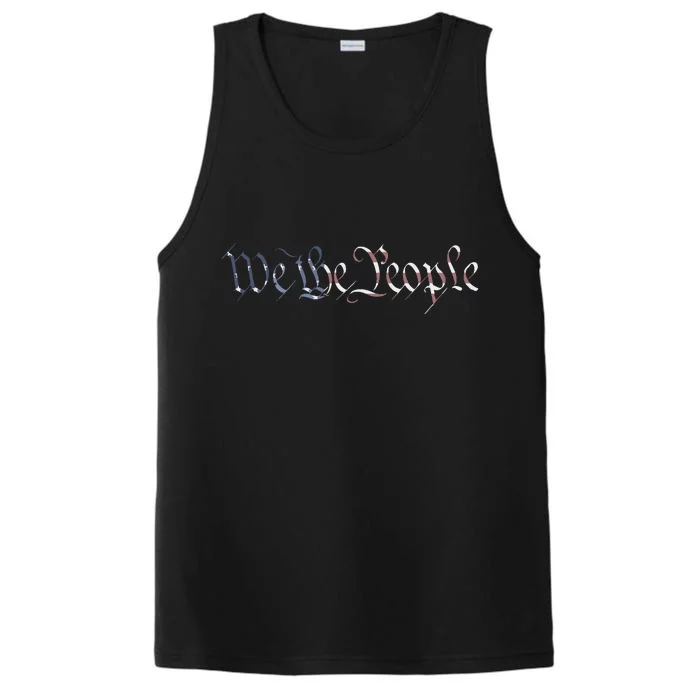 US Constitution We The People American Flag Liberty Gift Performance Tank