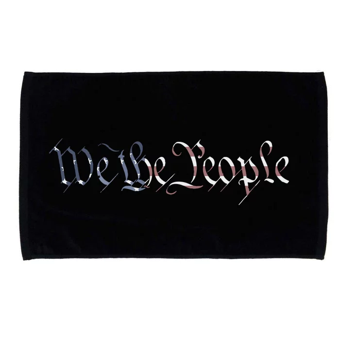 US Constitution We The People American Flag Liberty Gift Microfiber Hand Towel