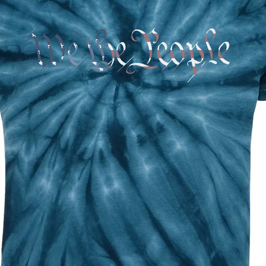 US Constitution We The People American Flag Liberty Gift Kids Tie-Dye T-Shirt