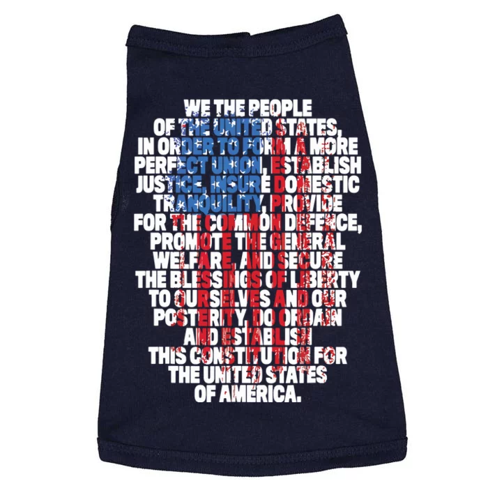 US Constitution We The People With Vintage Flag Doggie Tank