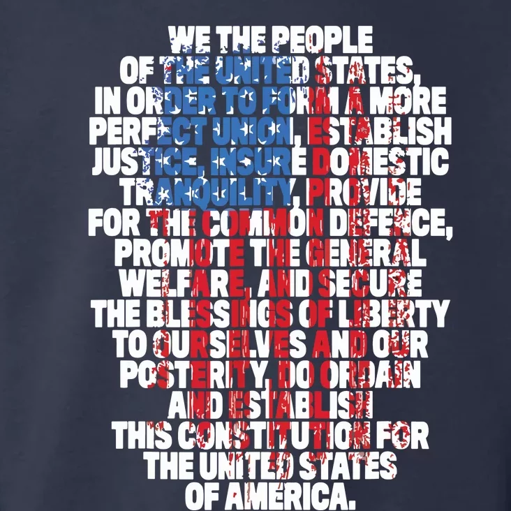 US Constitution We The People With Vintage Flag Toddler Hoodie