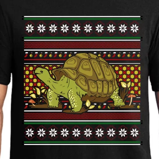 Ugly Christmas Xmas Holiday Santa Claus Party Turtle Great Gift Pajama Set