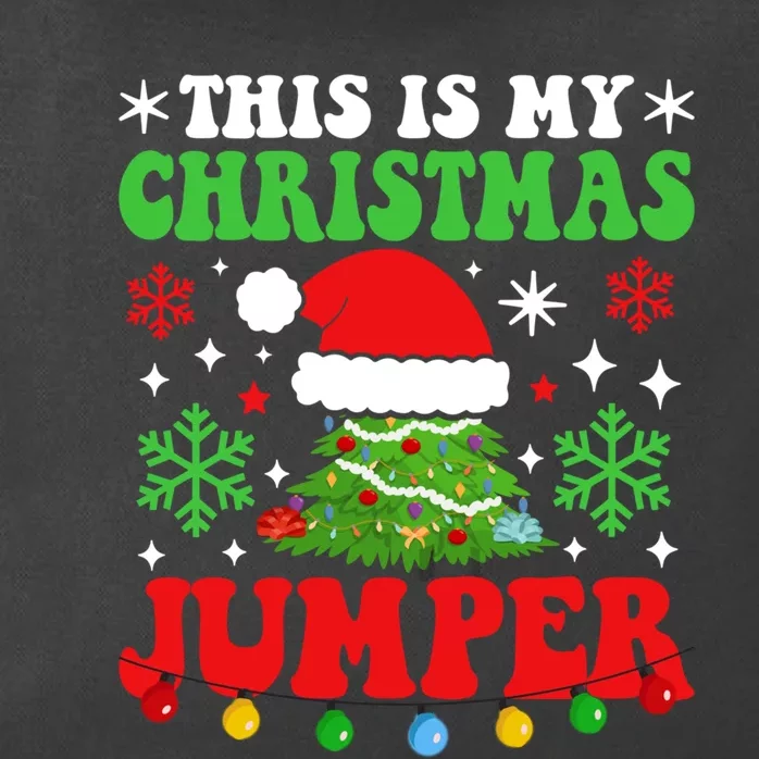 Ugly Christmas Xmas Party This Is My Christmas Jumper Gift Zip Tote Bag