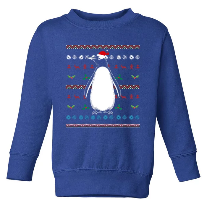 Ugly Christmas Zoo Animal Lover Merry Xmas Antarctic Penguin Great Gift Toddler Sweatshirt