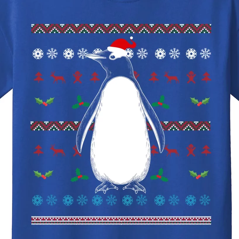 Ugly Christmas Zoo Animal Lover Merry Xmas Antarctic Penguin Great Gift Kids T-Shirt