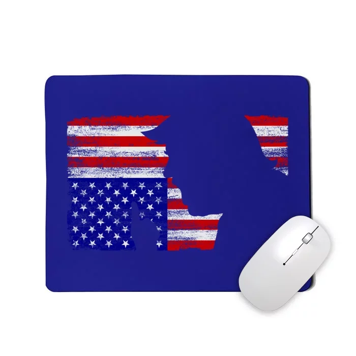 Upside Down American Flag President Donald Trump Gift Mousepad