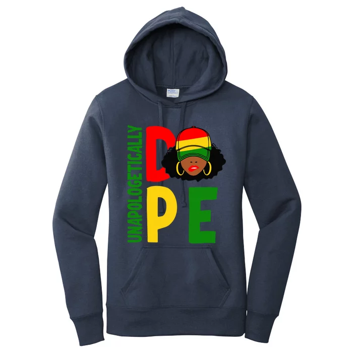 Unapologetically Dope Afro African American Black Gift Women's Pullover Hoodie