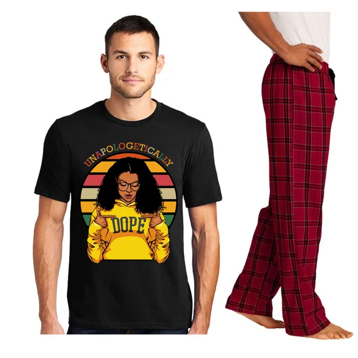 Unapologetically Dope Afro Pride Black History Month Gift Pajama Set