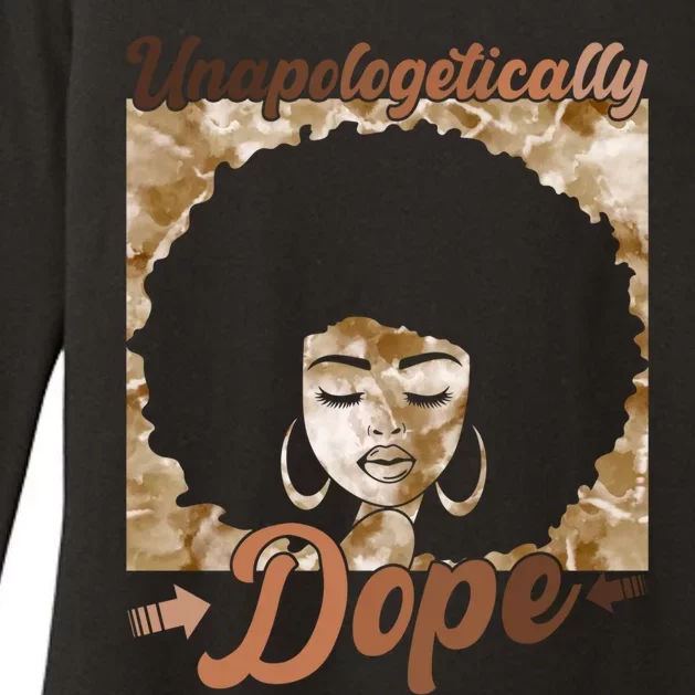 Unapologetically Dope Afro Black History Juneteenth Gift Womens CVC Long Sleeve Shirt