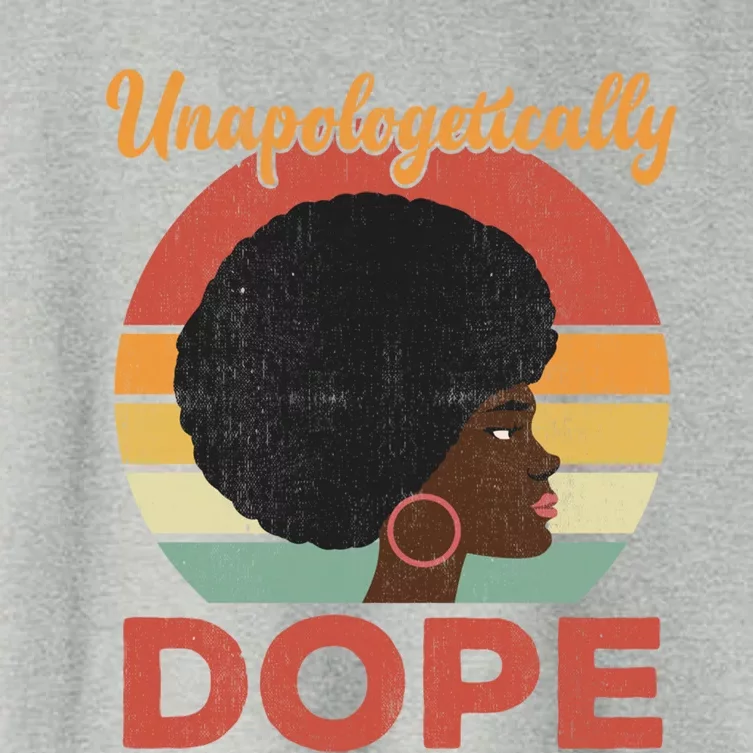 Unapologetically Dope Afro Black Pride Melanin Queen Funny Gift Women's Crop Top Tee