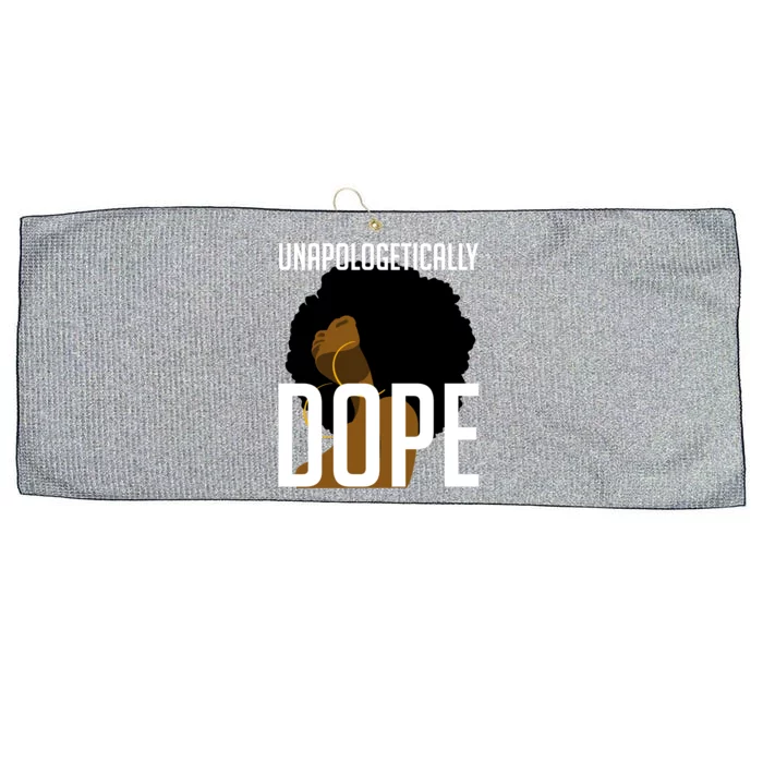 Unapologetically Dope Afro Black History Month Gift Large Microfiber Waffle Golf Towel