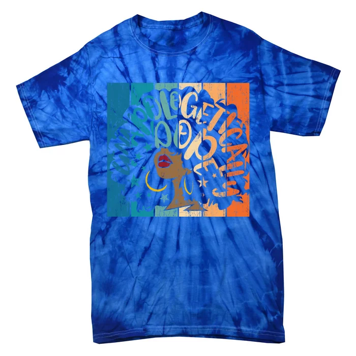 Unapologetically Dope Afro African American Christmas Meaningful Gift Tie-Dye T-Shirt