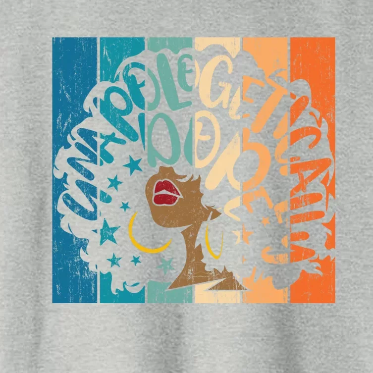 Unapologetically Dope Afro African American Christmas Meaningful Gift Women's Crop Top Tee