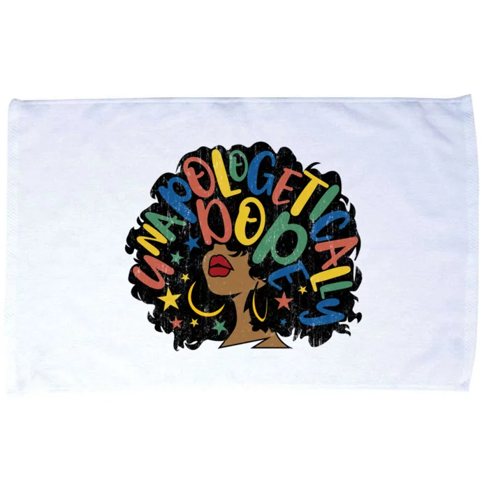 Unapologetically Dope Afro Words Black History Month Gift Microfiber Hand Towel