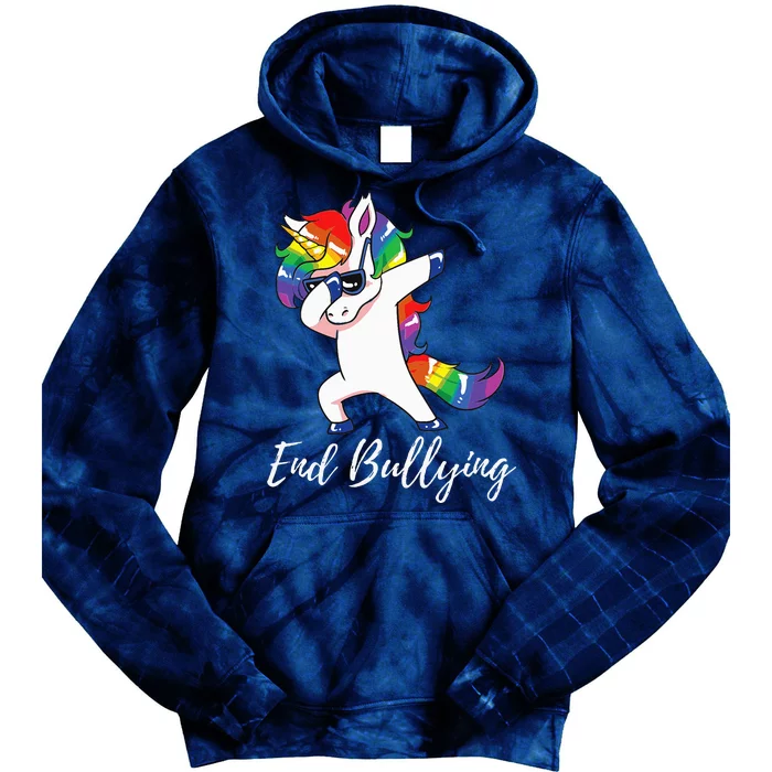 Unity Day Anti Bullying Orange End Bullying Unicorn Tie Dye Hoodie