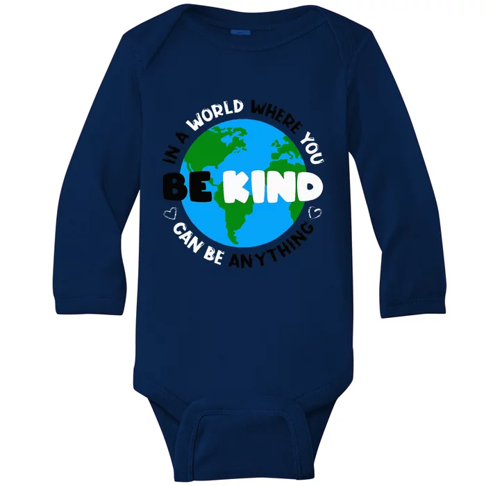 Unity Day AntiBullying Orange AntiBully Be Kind Baby Long Sleeve Bodysuit