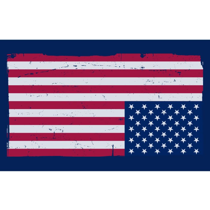 Upside Down American Flag Vintage Bumper Sticker