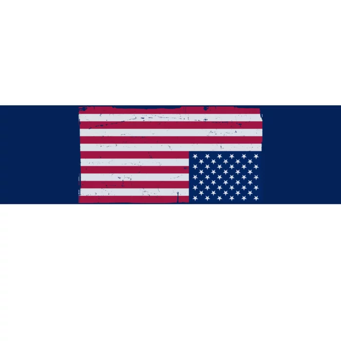 Upside Down American Flag Vintage Bumper Sticker