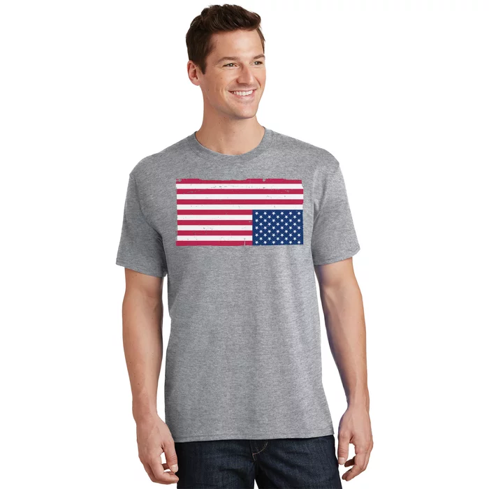 Upside Down American Flag Vintage T-Shirt