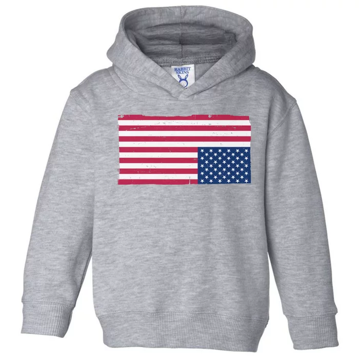 Upside Down American Flag Vintage Toddler Hoodie