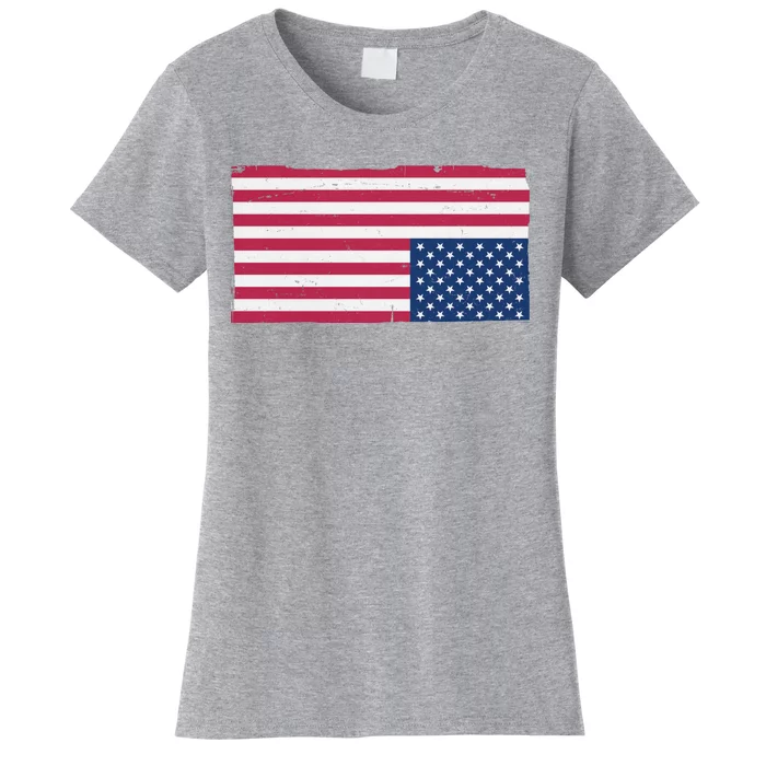 Upside Down American Flag Vintage Women's T-Shirt