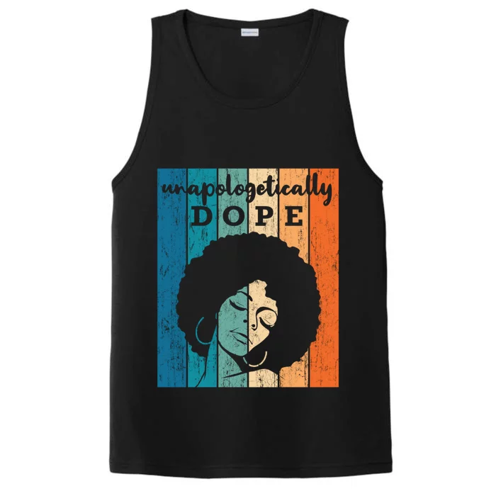 Unapologetically Dope Afro Black History Month 2020 Gift Performance Tank