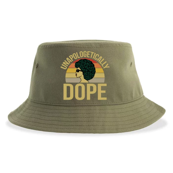 Unapologetically Dope Afro Natural Hair Cool Gift Sustainable Bucket Hat