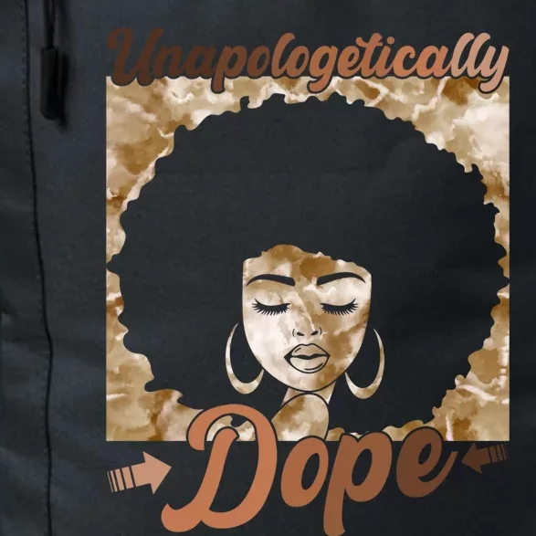 Unapologetically Dope Afro Black History Juneteenth Gift Daily Commute Backpack