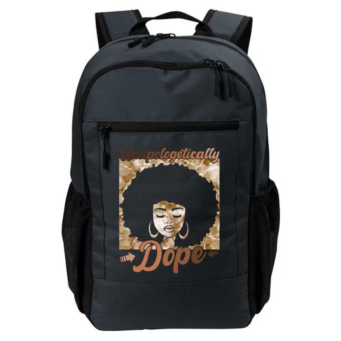 Unapologetically Dope Afro Black History Juneteenth Gift Daily Commute Backpack