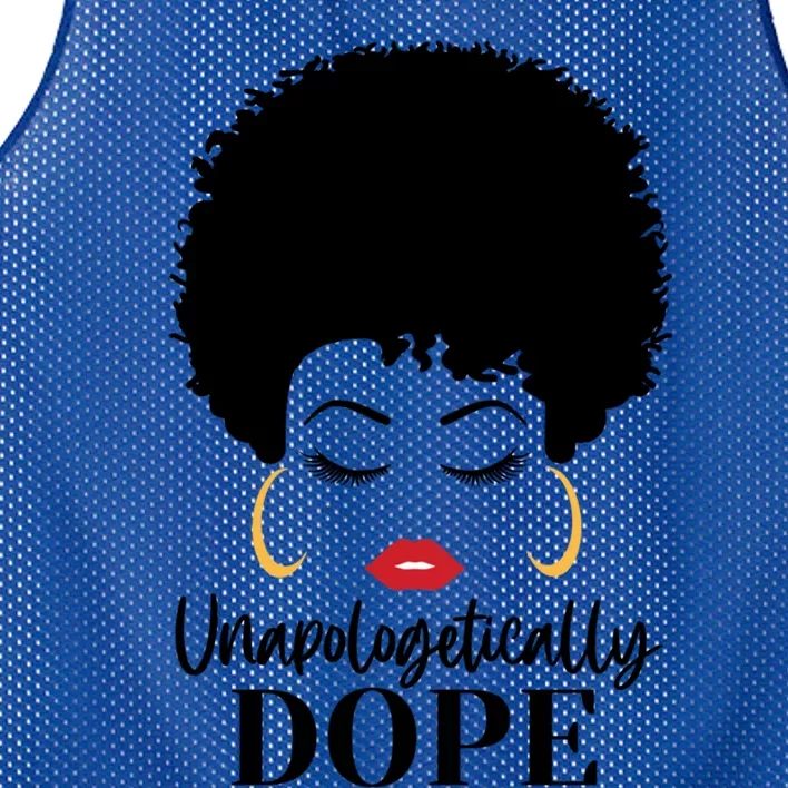 Unapologetically Dope Afro Black (2) Gift Mesh Reversible Basketball Jersey Tank