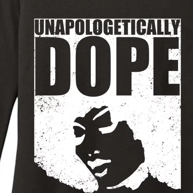 Unapologetically Dope Afro Melanin Black History Month Gift Womens CVC Long Sleeve Shirt