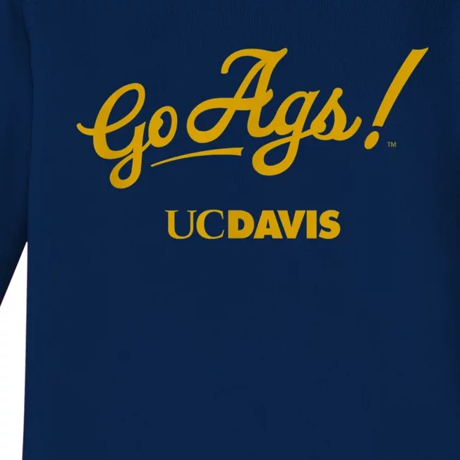 UC Davis Aggies Go Ags Baby Long Sleeve Bodysuit