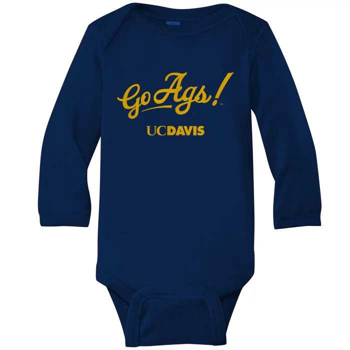 UC Davis Aggies Go Ags Baby Long Sleeve Bodysuit