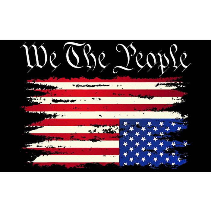 Upside Down American Flag Distress Bumper Sticker