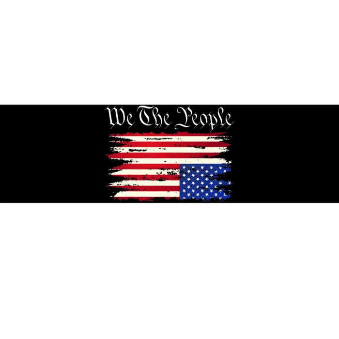 Upside Down American Flag Distress Bumper Sticker