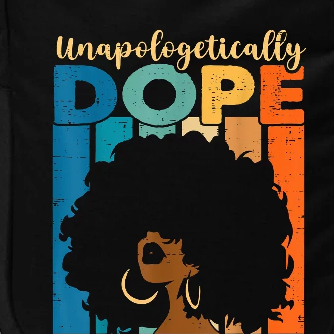 Unapologetically Dope Afro African American Black Pride Impact Tech Backpack