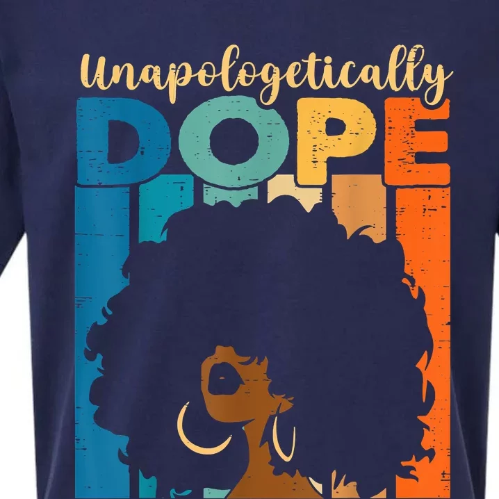 Unapologetically Dope Afro African American Black Pride Sueded Cloud Jersey T-Shirt