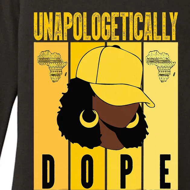 Unapologetically Dope Black History Month African American Womens CVC Long Sleeve Shirt