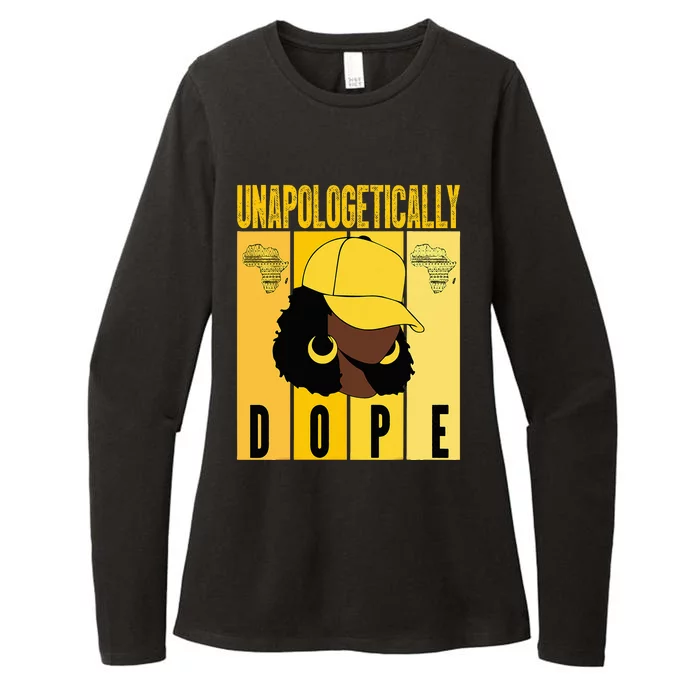 Unapologetically Dope Black History Month African American Womens CVC Long Sleeve Shirt