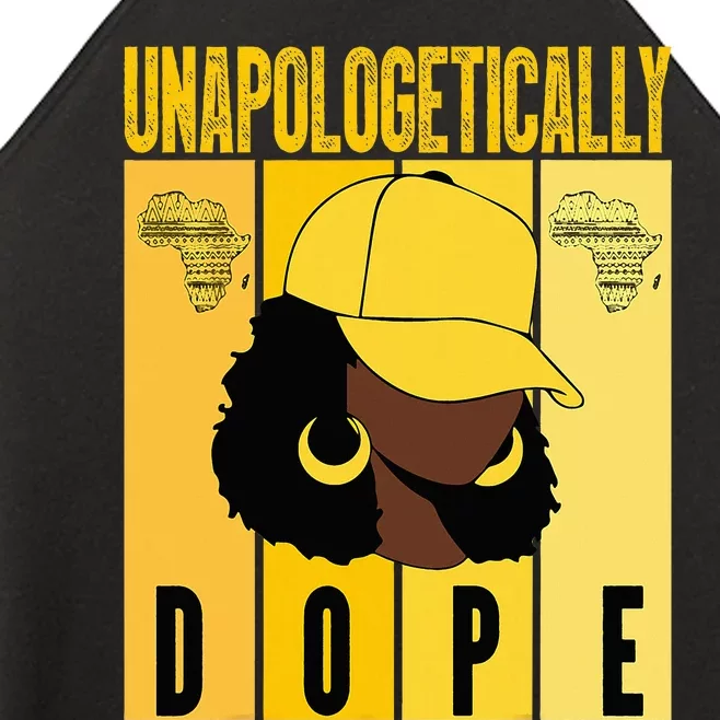 Unapologetically Dope Black History Month African American Women’s Perfect Tri Rocker Tank