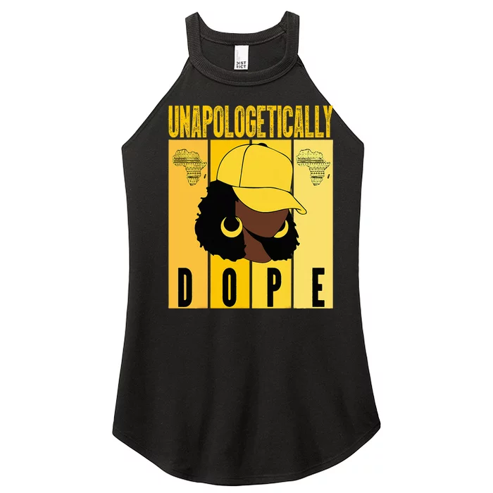 Unapologetically Dope Black History Month African American Women’s Perfect Tri Rocker Tank