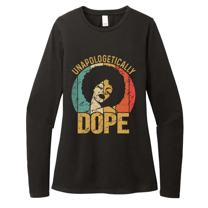 Unapologetically Dope Black Pride Melanin African American Womens CVC Long Sleeve Shirt