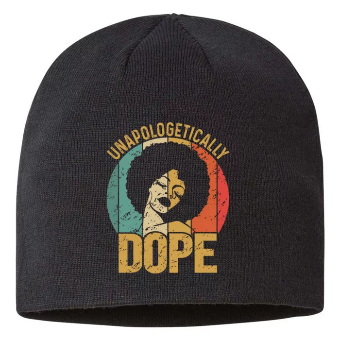 Unapologetically Dope Black Pride Melanin African American 8 1/2in Sustainable Knit Beanie