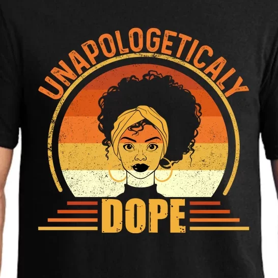 Unapologetically Dope Black Pride Melanin African American Pajama Set