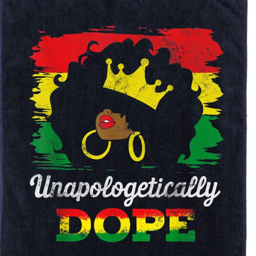 Unapologetically Dope Black History Month African American Platinum Collection Golf Towel